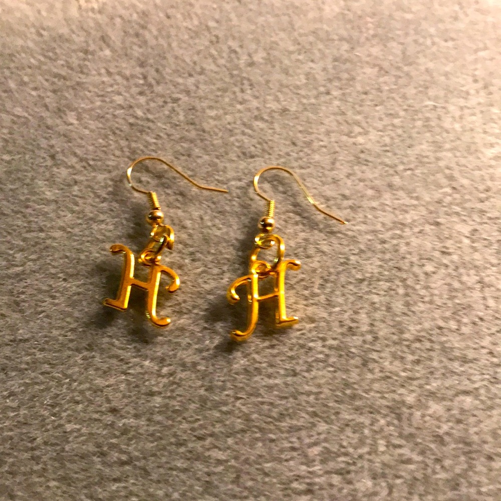 Initial earrings handmade